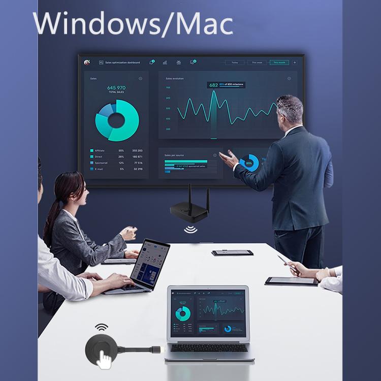 Measy AM1810 HDMI Wireless Screen Projector For PC / TV / Phone, Plug:EU Plug, EU Plug