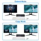 KC-KVM402DP 8K 30Hz 4 Input 2 Output DP / USB3.0 Dual Monitor KVM Switch, US Plug, EU Plug, UK Plug, AU Plug