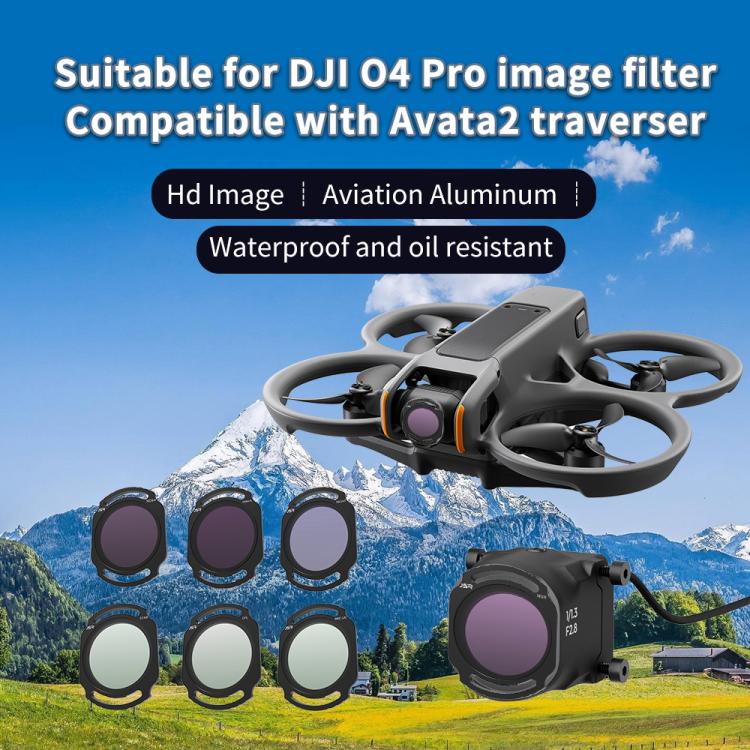 For DJI O4 Air Unit Pro / Avata 2 JSR YB Series Camera Lens Filter, MCUV, CPL, ND8, ND16, ND32, ND64, ND256, ND8PL, ND16PL, ND32PL, ND64PL, NIGHT, STAR, MCUV x 2, MCUV x 3, 3 in 1 CPL ND8/16, 4 in 1 ND, 4 in 1 NDPL, 6 in 1 ND8-64 UV CPL                ...