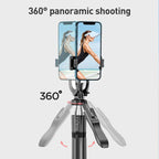 Lenovo Thinkplus H18B Flagship Stainless Steel Bluetooth Selfie Stick with Dual Fill Light, 1.8m