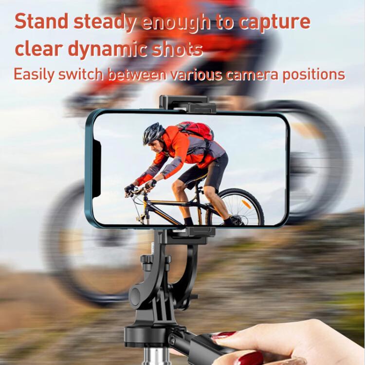 Lenovo Thinkplus H18B Flagship Stainless Steel Bluetooth Selfie Stick with Dual Fill Light, 1.8m