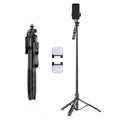 Lenovo Thinkplus H18L Premium Edition Aluminum Alloy Bluetooth Selfie Stick with Dual Fill Lights, 1.8m