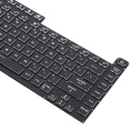 US Version Colorful 16 Pin Backlit Laptop Keyboard for Asus ROG Strix Scar G512 G512LV G512LW G512LI, G512 (Transparent keycaps)