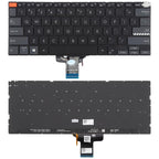 US Version Backlit Laptop Keyboard for Asus Vivobook Pro 14X M7400 M4700 M4700QC M4700PC M7600 M3400 M3401 M3401Q X7400 X3400 X3400P K3400P, M7400 (Black), M7400 (Gray)