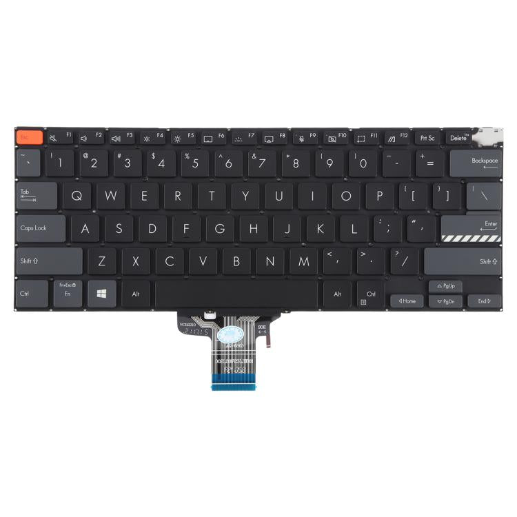 US Version Backlit Laptop Keyboard for Asus Vivobook Pro 14X M7400 M4700 M4700QC M4700PC M7600 M3400 M3401 M3401Q X7400 X3400 X3400P K3400P, M7400 (Black), M7400 (Gray)