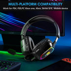 SoulBytes S21 Omni-directional Lightweight Memory Foam Ear Cushions Headset with Mic, Length: About 2m