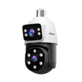 SriHome SH068 E27 4MP HD Dual Lens Light Bulb Camera Outdoor IP66 Waterproof, SH068