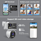 SriHome SH055B 8MP HD Multi-lens Super Wide Angle Panoramic PTZ Dome Camera, SH055B