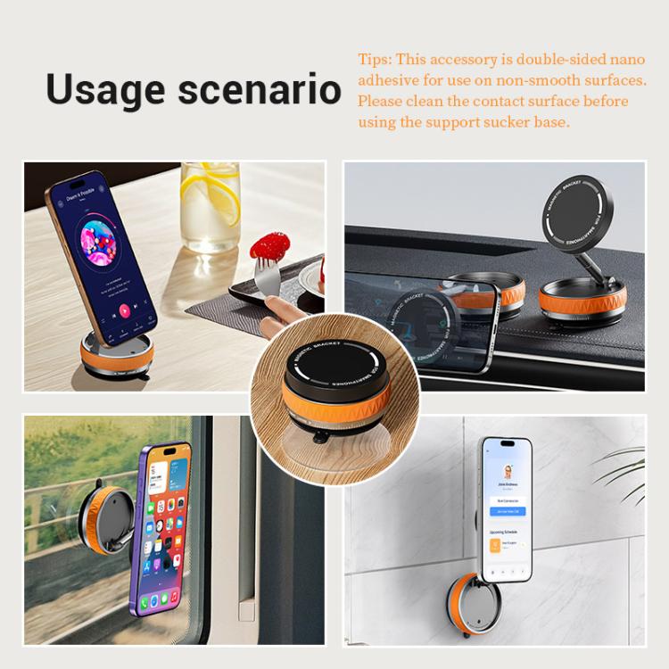 K10B Car Rotatable Vacuum Magnetic Foldable Phone Holder