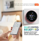 1.6 inch TFT Color Screen WiFi Smart hreaded Knob Thermostat, BHT-2007-P16-GALW Water Heating, BHT-2007-P16-GBLW Electric Heating, BHT-2007-P16-GCLW Boiler Heating