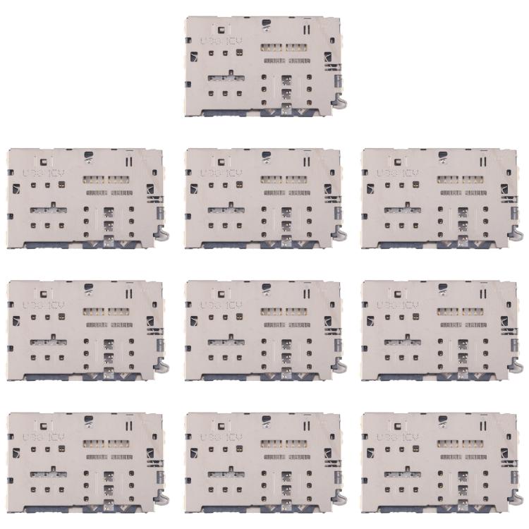 10pcs Original SIM + Micro SD Card Reader, For Galaxy A60 SM-A606, For Galaxy A10 SM-A105, For Galaxy A20 SM-A205, For Galaxy A30 SM-A305, For Galaxy Note9 SM-N960, For Galaxy S9+ SM-G965, For Galaxy S9 SM-G960, For Galaxy Note 8 SM-N950               ...