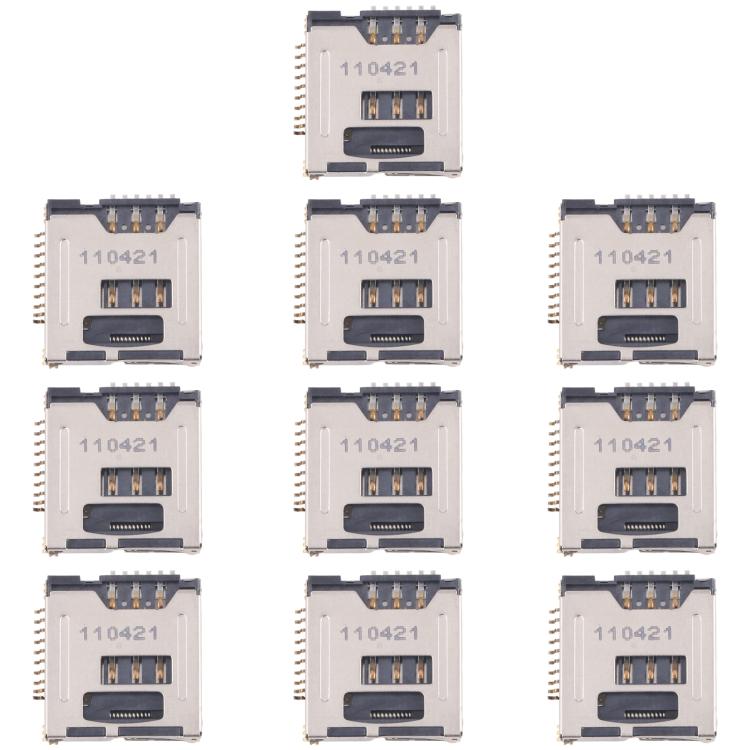10pcs Original SIM Card Reader, For Galaxy Tab 3 7.0 SM-T211, For Galaxy S24 Ultra SM-S928, For Galaxy S24+ SM-S928, For Galaxy S24 SM-S921, For Galaxy S23 Ultra 5G SM-S918, For Galaxy S23+ 5G SM-S916, For Galaxy S23 5G SM-S911                         ...