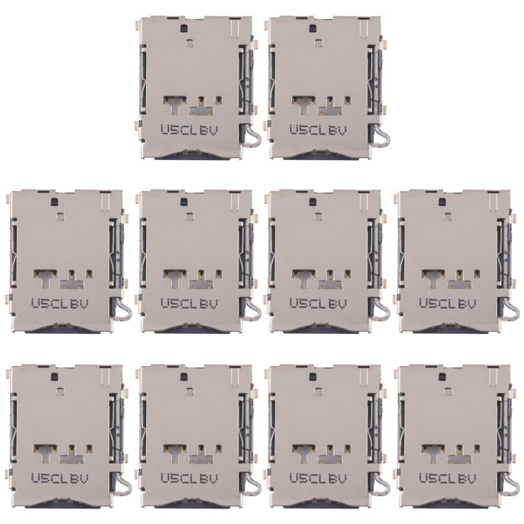 10pcs Original SIM Card Reader, For Galaxy Tab 3 7.0 SM-T211, For Galaxy S24 Ultra SM-S928, For Galaxy S24+ SM-S928, For Galaxy S24 SM-S921, For Galaxy S23 Ultra 5G SM-S918, For Galaxy S23+ 5G SM-S916, For Galaxy S23 5G SM-S911                         ...