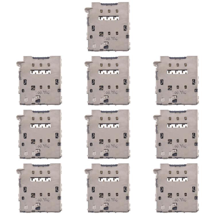 10pcs Original SIM Card Reader, For Galaxy Tab 3 7.0 SM-T211, For Galaxy S24 Ultra SM-S928, For Galaxy S24+ SM-S928, For Galaxy S24 SM-S921, For Galaxy S23 Ultra 5G SM-S918, For Galaxy S23+ 5G SM-S916, For Galaxy S23 5G SM-S911                         ...
