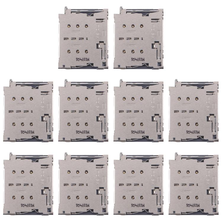 10pcs Original SIM Card Reader, For Galaxy Tab 3 7.0 SM-T211, For Galaxy S24 Ultra SM-S928, For Galaxy S24+ SM-S928, For Galaxy S24 SM-S921, For Galaxy S23 Ultra 5G SM-S918, For Galaxy S23+ 5G SM-S916, For Galaxy S23 5G SM-S911                         ...