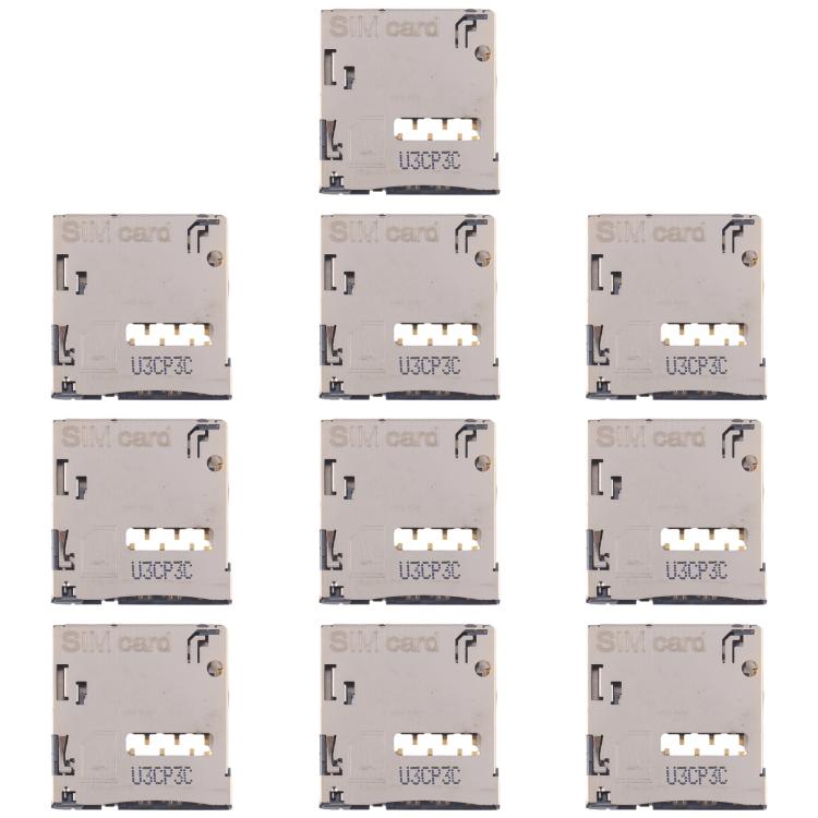 10pcs Original SIM Card Reader, For Galaxy Tab 3 7.0 SM-T211, For Galaxy S24 Ultra SM-S928, For Galaxy S24+ SM-S928, For Galaxy S24 SM-S921, For Galaxy S23 Ultra 5G SM-S918, For Galaxy S23+ 5G SM-S916, For Galaxy S23 5G SM-S911                         ...