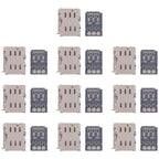 10pcs Original SIM Card Reader, For Galaxy Tab 3 7.0 SM-T211, For Galaxy S24 Ultra SM-S928, For Galaxy S24+ SM-S928, For Galaxy S24 SM-S921, For Galaxy S23 Ultra 5G SM-S918, For Galaxy S23+ 5G SM-S916, For Galaxy S23 5G SM-S911                         ...