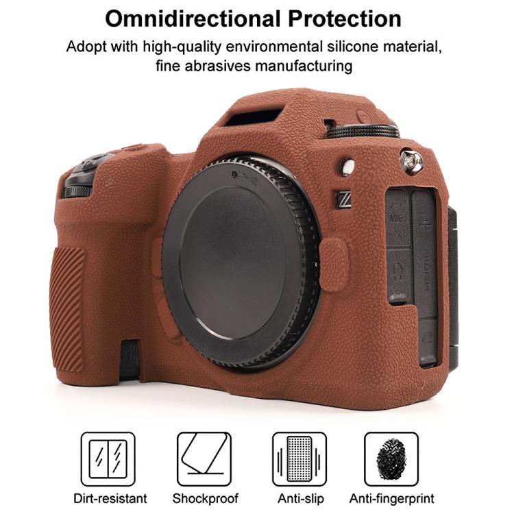 Litchi Texture Soft Silicone Protective Case, For Nikon Z6III