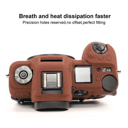 Litchi Texture Soft Silicone Protective Case, For Nikon Z6III