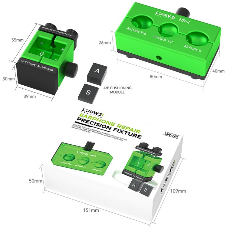 LUOWEI LW-HR Earphone Repair Precision Fixture Set, LW-HR