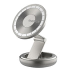 MOMAX CM30 Pac Mount Universal Transparent Magnetic Rotating Car Holder, CM30 (Dark Grey), CM30 (Titanium Gold)