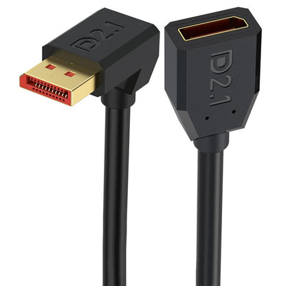 52Gbps 16K 30Hz DisplayPort Extension Adapter Cable, Length: 15cm, DP2.1 Male to DP2.1 Female Straight, DP2.1 Male to DP2.1 Female Upper Elbow, DP2.1 Male to DP2.1 Female Down Elbow, DP2.1 Male to DP2.1 Female Left Elbow                                ...