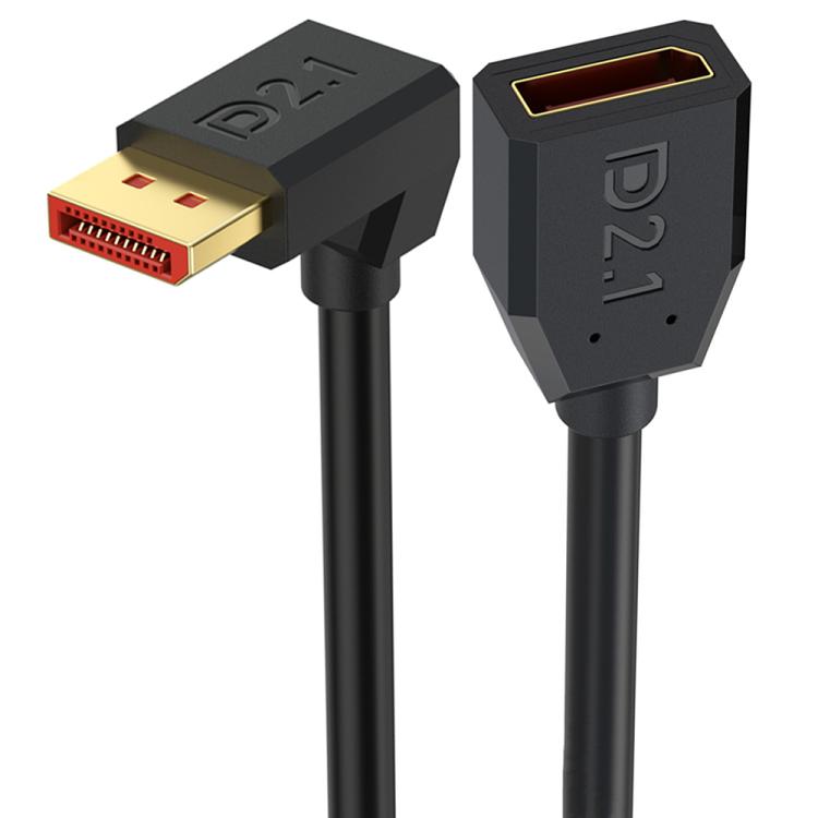 52Gbps 16K 30Hz DisplayPort Extension Adapter Cable, Length: 15cm, DP2.1 Male to DP2.1 Female Straight, DP2.1 Male to DP2.1 Female Upper Elbow, DP2.1 Male to DP2.1 Female Down Elbow, DP2.1 Male to DP2.1 Female Left Elbow                                ...
