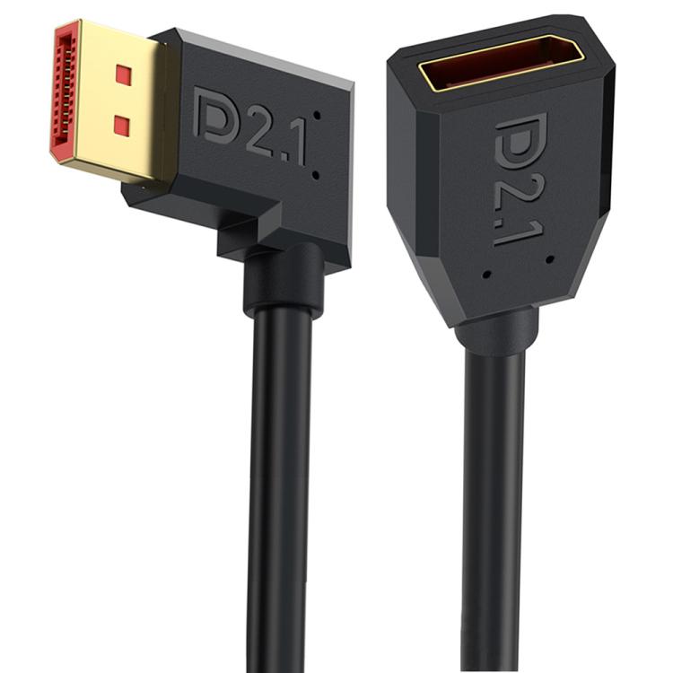 52Gbps 16K 30Hz DisplayPort Extension Adapter Cable, Length: 15cm, DP2.1 Male to DP2.1 Female Straight, DP2.1 Male to DP2.1 Female Upper Elbow, DP2.1 Male to DP2.1 Female Down Elbow, DP2.1 Male to DP2.1 Female Left Elbow                                ...