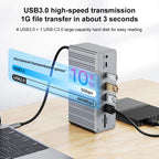 BYL2428 13 in 1 USB-C / Type-C HUB Adapter Docking Station Support 4K PD100W, BYL-2428