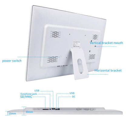 21.5 inch LCD Display Cloud Photo Frame 1G+32GB 3326C Quad-Core CPU Android 7.0, EU Plug, US Plug, UK Plug, AU Plug