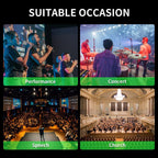 XTUGA SEM200 Wireless Stereo Stage Performance Professional In-ear Monitor System, One BodyPack, 2 BodyPacks + Transmitter, 4 BodyPacks + Transmitter