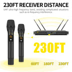 YT8 Wireless 8 Channel UHF Handheld Microphone for Stage Show, 8 Short Microphones, 8 Gooseneck Microphones, 8 Handheld Microphones, 8 BodyPacks