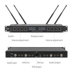 YT8 Wireless 8 Channel UHF Handheld Microphone for Stage Show, 8 Short Microphones, 8 Gooseneck Microphones, 8 Handheld Microphones, 8 BodyPacks