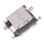 10pcs Original 12 Pin Charging Port Connector, Middle Pin Position, Four-pin Contacts, Upper Corner, Dual-row Pin, Dual-row Contact Pins, 4 Pin Not Spring-loaded, Four Pins Lower