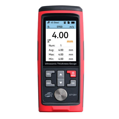 BENETECH GT1201 Ultrasonic Thickness Meter Tester Gauge, Measure Range: 1.0-300mm, GT1201