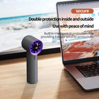 HX-F368 Smart Digital Display High Speed Handheld Fan