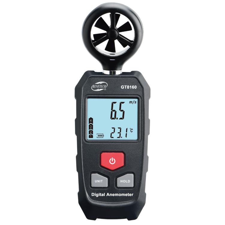 BENETECH GT8160 Handheld Wind Speed / Temperature Measuring Anemometer, GT8160