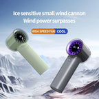 HX-F369 LED Digital Display High Speed Handheld Fan