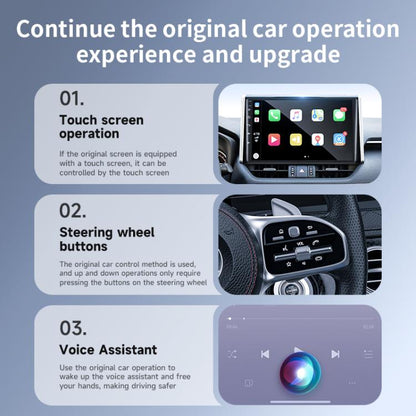 USB Wired to Wireless Car CarPlay Box Adapter, with Type-C Adapter, Constellation