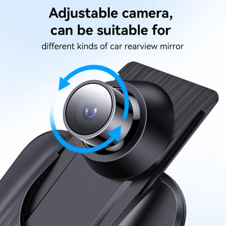 Yesido KM24 9.66 inch HD Image Reversing Assist CarPlay Streaming Rearview Mirror Dash Cam, KM24