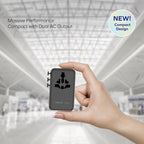 MOMAX UA23 1-World 2 4-Port Mini Universal Travel GaN Charger 100W with Dual AC, UA23D, UA23L