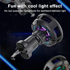 Q7 RGB Semiconductor Heat Dissipation 15W Car Wireless Charger Phone Holder, Q7