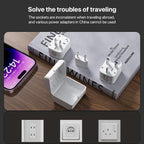 Yesido MC25 750W Universal Multifunction Travel Plug Adapter Kit with Storage Case, MC25