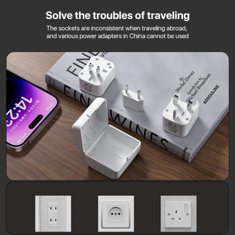 Yesido MC25 750W Universal Multifunction Travel Plug Adapter Kit with Storage Case, MC25
