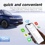 2 in 1 USB Wired to Wireless Car CarPlay / Android Box Adapter, with USB and Type-C Cable, 4149
