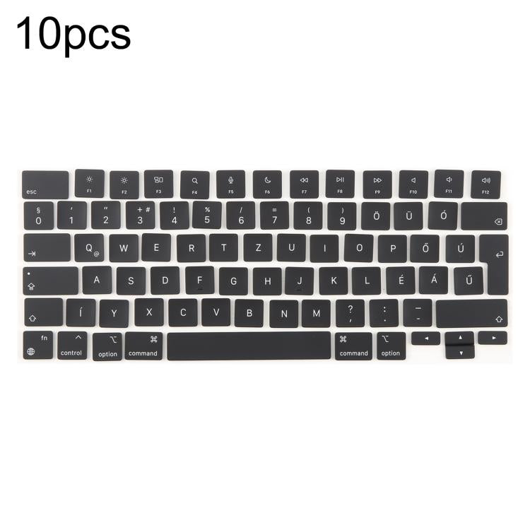 For MacBook A2681 A2941 A3113  A3114 10pcs UK Big Enter Version Keycaps, Arabic, French, Italy, German, Denmark, Sweden, Hungary, Spain, Norway, Russian, Portugal