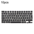 For MacBook A2442 A2485 A2779 A2780 A2991 A2992 A2918 10pcs UK Big Enter Version Keycaps, Arabic, French, Italy, German, Denmark, Sweden, Hungary, Spain, Norway, Russian, Portugal