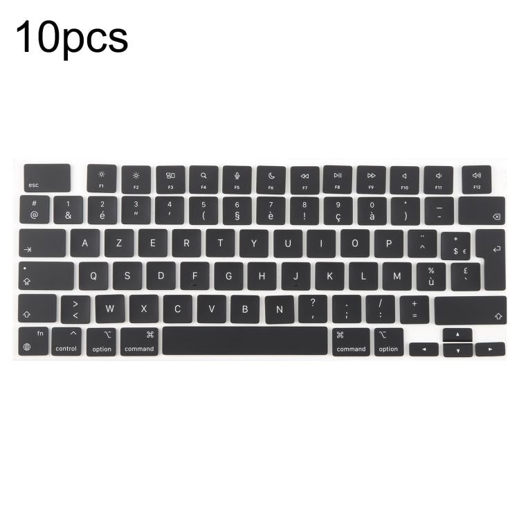 For MacBook A2442 A2485 A2779 A2780 A2991 A2992 A2918 10pcs UK Big Enter Version Keycaps, Arabic, French, Italy, German, Denmark, Sweden, Hungary, Spain, Norway, Russian, Portugal