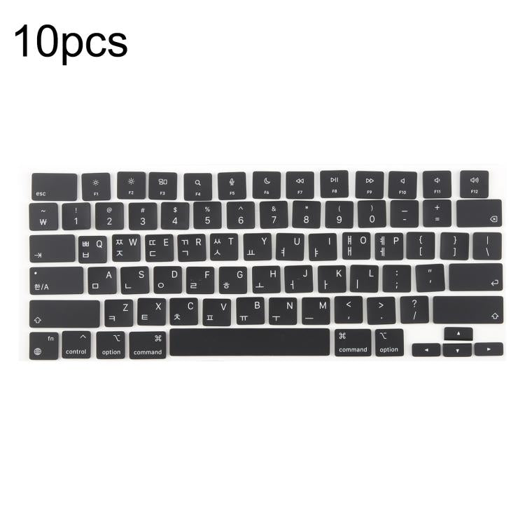 For MacBook A2681 A2941 A3113 A3114 10pcs US Small Enter Version Keycaps, Russian, Korean