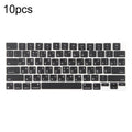 For MacBook A2442 A2485 A2779 A2780 A2991 A2992 A2918 10pcs US Small Enter Version Keycaps, Russian, Korean